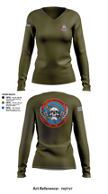 A Co, 2-13th Aviation Regiment 86069312 Women's Long Sleeve V-neck Shirt - 17