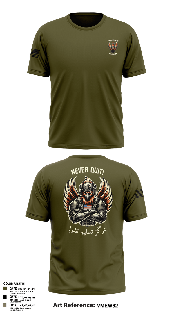 Old School Cotton Feel Shirt, F CO, 229th MI BN, , Teamtime, Team time, sublimation, custom sports apparel, team uniforms, spirit wear, spiritwear, sports uniforms, custom shirts, team store, custom team store, fundraiser sports, apparel fundraiser