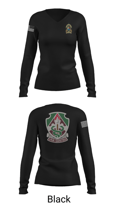 VRA- Fort Eustis Branch 87447712 Women's Long Sleeve V-neck Shirt - 37