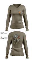 Seminole / Orange Crew 64181278 Women's Long Sleeve V-neck Shirt - 3