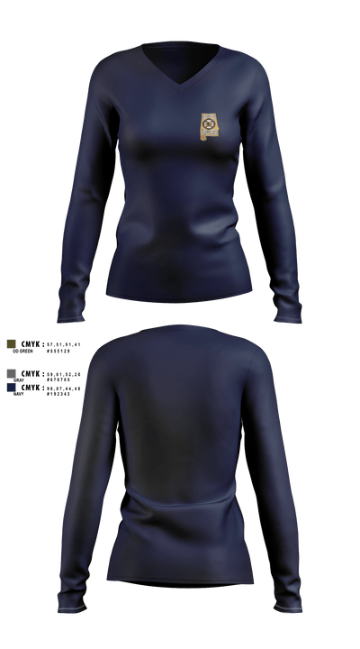 Alabama SBI 65847018 Women's Long Sleeve V-neck Shirt - 5
