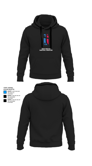 Hoodie, Greer Christian Basketball Association, Men's Basketball, Teamtime, Team time, sublimation, custom sports apparel, team uniforms, spirit wear, spiritwear, sports uniforms, custom shirts, team store, custom team store, fundraiser sports, apparel fundraiser