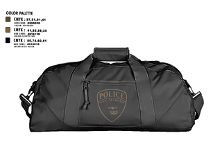 Duffle Bag, San Marcos Police Drone Unit, Police, Teamtime, Team time, sublimation, custom sports apparel, team uniforms, spirit wear, spiritwear, sports uniforms, custom shirts, team store, custom team store, fundraiser sports, apparel fundraiser