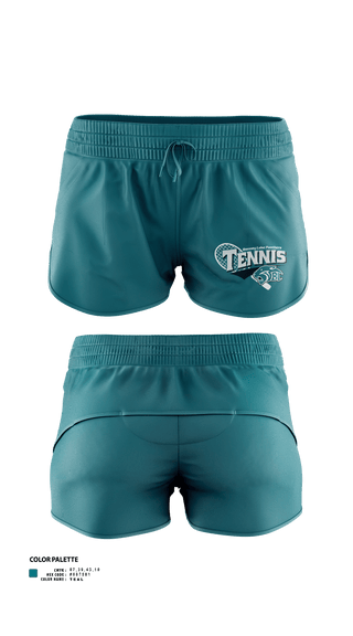 Womens Shorts, Bonney Lake Panthers Tennis, Tennis, Teamtime, Team time, sublimation, custom sports apparel, team uniforms, spirit wear, spiritwear, sports uniforms, custom shirts, team store, custom team store, fundraiser sports, apparel fundraiser