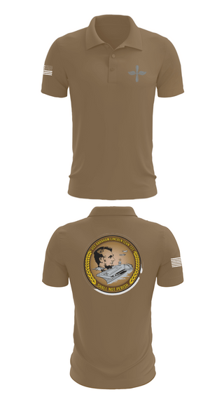 Short Sleeve Performance Polo, CVN 72 Abraham Lincoln, , Teamtime, Team time, sublimation, custom sports apparel, team uniforms, spirit wear, spiritwear, sports uniforms, custom shirts, team store, custom team store, fundraiser sports, apparel fundraiser