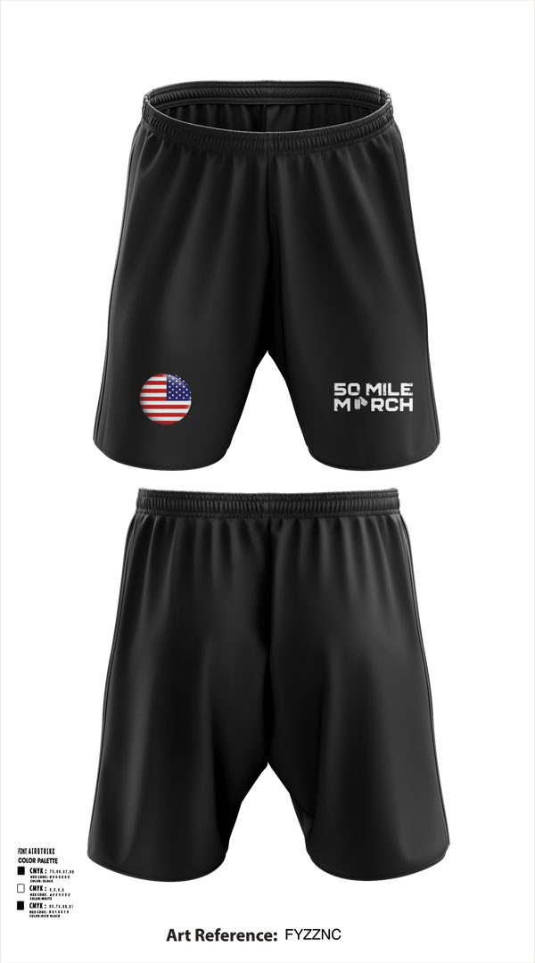 Athletic Shorts With Pockets, 50 Mile March, , Teamtime, Team time, sublimation, custom sports apparel, team uniforms, spirit wear, spiritwear, sports uniforms, custom shirts, team store, custom team store, fundraiser sports, apparel fundraiser