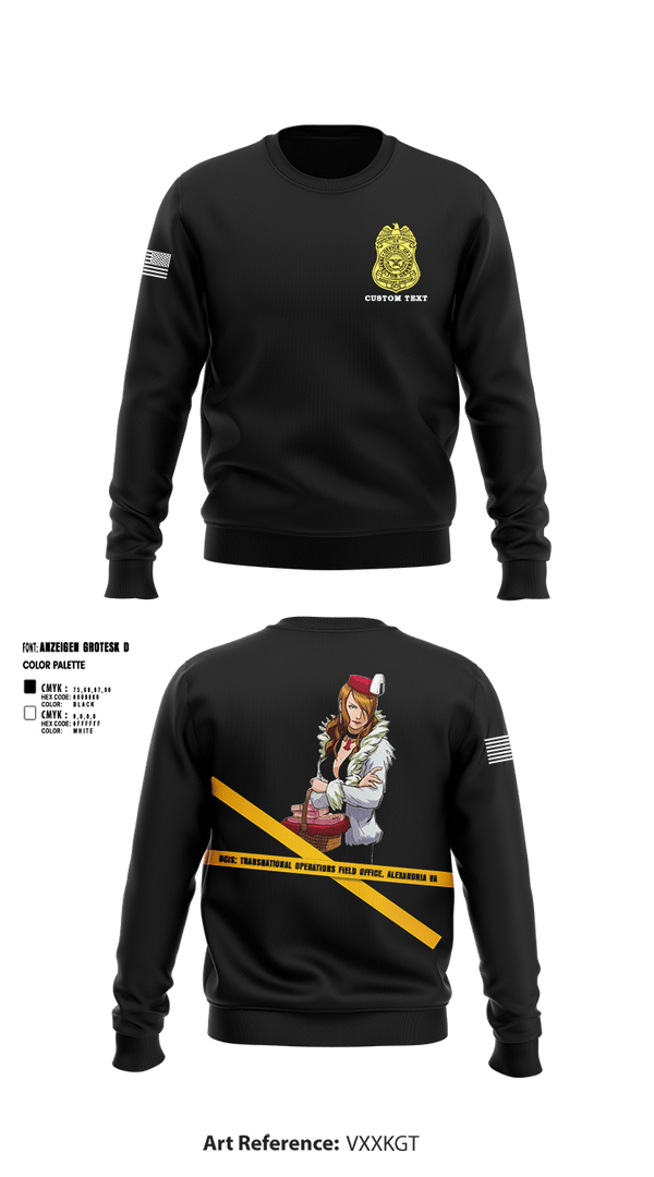 Crew Neck Sweatshirt, Defense Criminal Investigative Service Transnational Operations Field Office Alexandria VA, , Teamtime, Team time, sublimation, custom sports apparel, team uniforms, spirit wear, spiritwear, sports uniforms, custom shirts, team store, custom team store, fundraiser sports, apparel fundraiser