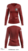 TMO 74383076 Women's Long Sleeve V-neck Shirt - 101