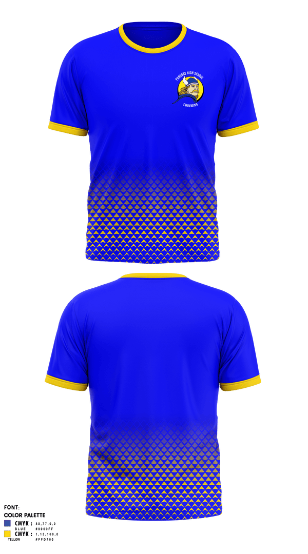 Short Sleeve Performance Shirt, Parsons High School Swimming, Swimming, Teamtime, Team time, sublimation, custom sports apparel, team uniforms, spirit wear, spiritwear, sports uniforms, custom shirts, team store, custom team store, fundraiser sports, apparel fundraiser