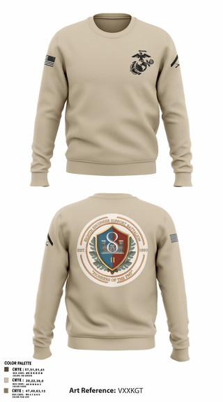 Crew Neck Sweatshirt, 8th ESB Charlie Co., , Teamtime, Team time, sublimation, custom sports apparel, team uniforms, spirit wear, spiritwear, sports uniforms, custom shirts, team store, custom team store, fundraiser sports, apparel fundraiser