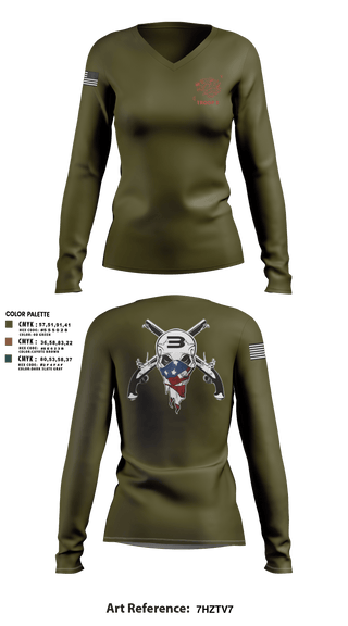 Womens Long Sleeve Vneck Shirt, Special Boat Team 22, , Teamtime, Team time, sublimation, custom sports apparel, team uniforms, spirit wear, spiritwear, sports uniforms, custom shirts, team store, custom team store, fundraiser sports, apparel fundraiser