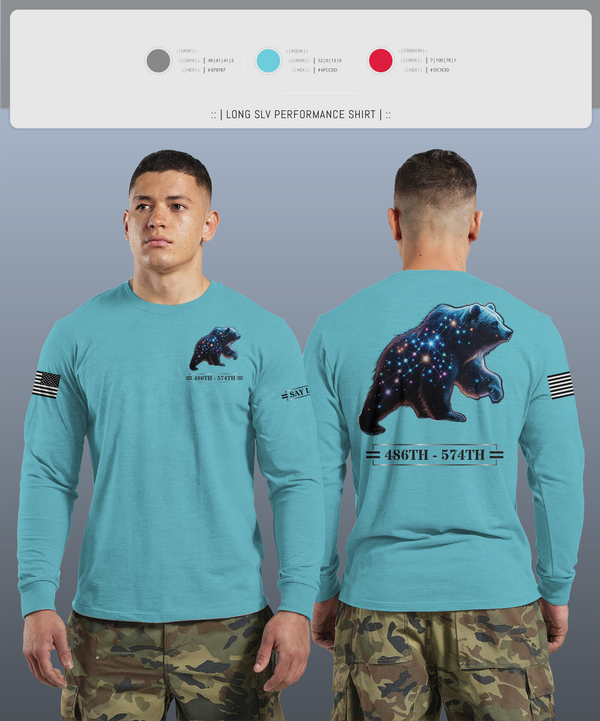Long Sleeve Performance Shirt, 486th/574th, , Teamtime, Team time, sublimation, custom sports apparel, team uniforms, spirit wear, spiritwear, sports uniforms, custom shirts, team store, custom team store, fundraiser sports, apparel fundraiser