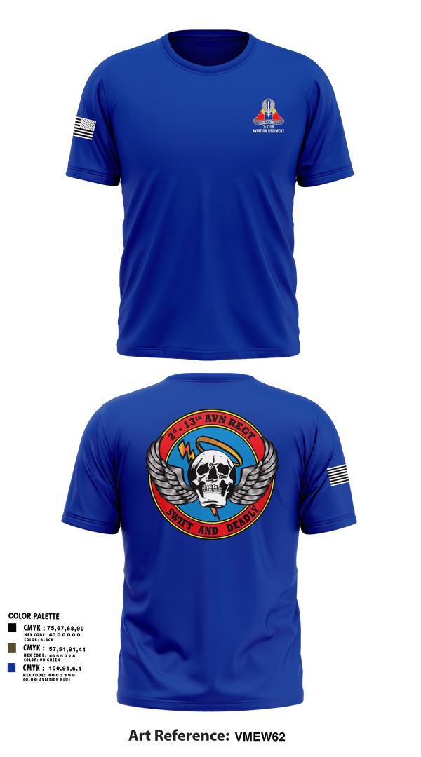 Old School Cotton Feel Shirt, A Co, 2-13th Aviation Regiment, , Teamtime, Team time, sublimation, custom sports apparel, team uniforms, spirit wear, spiritwear, sports uniforms, custom shirts, team store, custom team store, fundraiser sports, apparel fundraiser