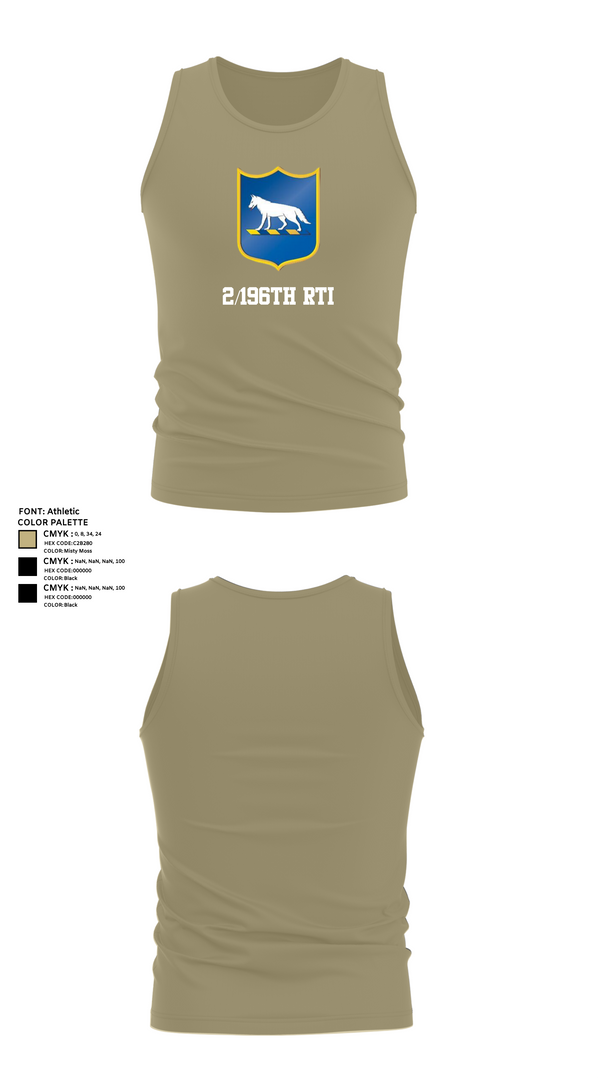 Tank Top, 2/196th RTI, , Teamtime, Team time, sublimation, custom sports apparel, team uniforms, spirit wear, spiritwear, sports uniforms, custom shirts, team store, custom team store, fundraiser sports, apparel fundraiser