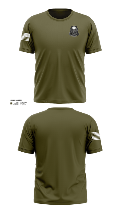 1-153 IN Scout Platoon 12516150 Old School Cotton Feel Shirt - 2