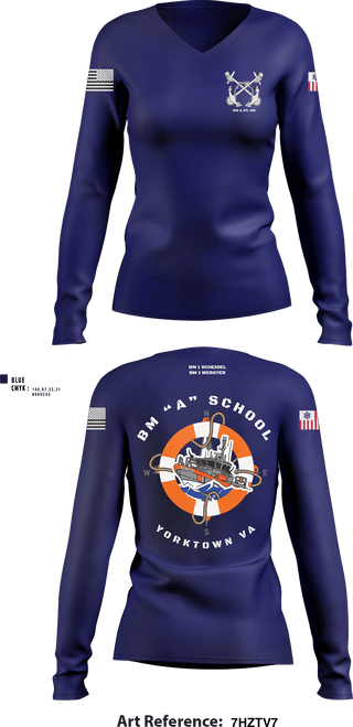 Womens Long Sleeve Vneck Shirt, BM “A” 25-06, , Teamtime, Team time, sublimation, custom sports apparel, team uniforms, spirit wear, spiritwear, sports uniforms, custom shirts, team store, custom team store, fundraiser sports, apparel fundraiser