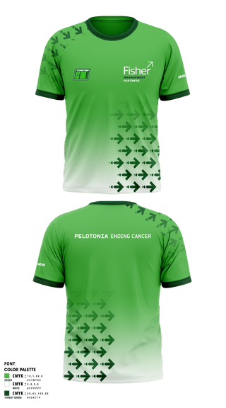 Short Sleeve Performance Shirt, Fisher Management Partners Pelotonia, Cycling, Teamtime, Team time, sublimation, custom sports apparel, team uniforms, spirit wear, spiritwear, sports uniforms, custom shirts, team store, custom team store, fundraiser sports, apparel fundraiser