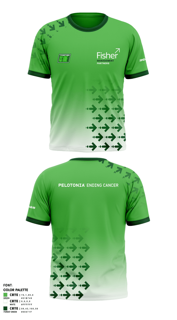 Short Sleeve Performance Shirt, Fisher Management Partners Pelotonia, Cycling, Teamtime, Team time, sublimation, custom sports apparel, team uniforms, spirit wear, spiritwear, sports uniforms, custom shirts, team store, custom team store, fundraiser sports, apparel fundraiser