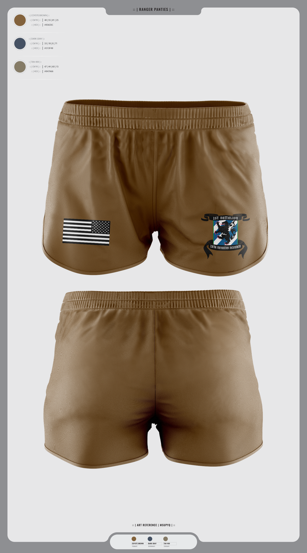 Ranger Panties, 1-28 Infantry battalion, , Teamtime, Team time, sublimation, custom sports apparel, team uniforms, spirit wear, spiritwear, sports uniforms, custom shirts, team store, custom team store, fundraiser sports, apparel fundraiser