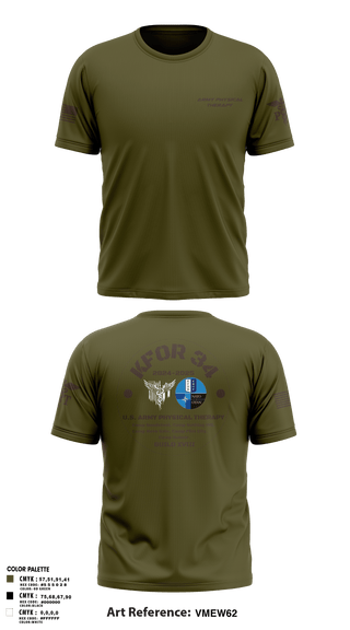 Short Sleeve Performance Shirt, KFOR34 Physical Therapy, Army, Teamtime, Team time, sublimation, custom sports apparel, team uniforms, spirit wear, spiritwear, sports uniforms, custom shirts, team store, custom team store, fundraiser sports, apparel fundraiser
