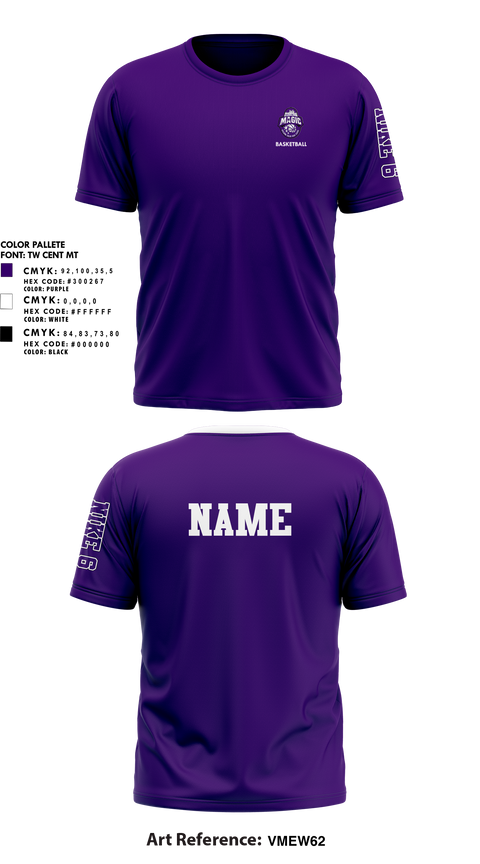 Short Sleeve Performance Shirt, Northwest Magic Basketball, Women's Basketball, Teamtime, Team time, sublimation, custom sports apparel, team uniforms, spirit wear, spiritwear, sports uniforms, custom shirts, team store, custom team store, fundraiser sports, apparel fundraiser