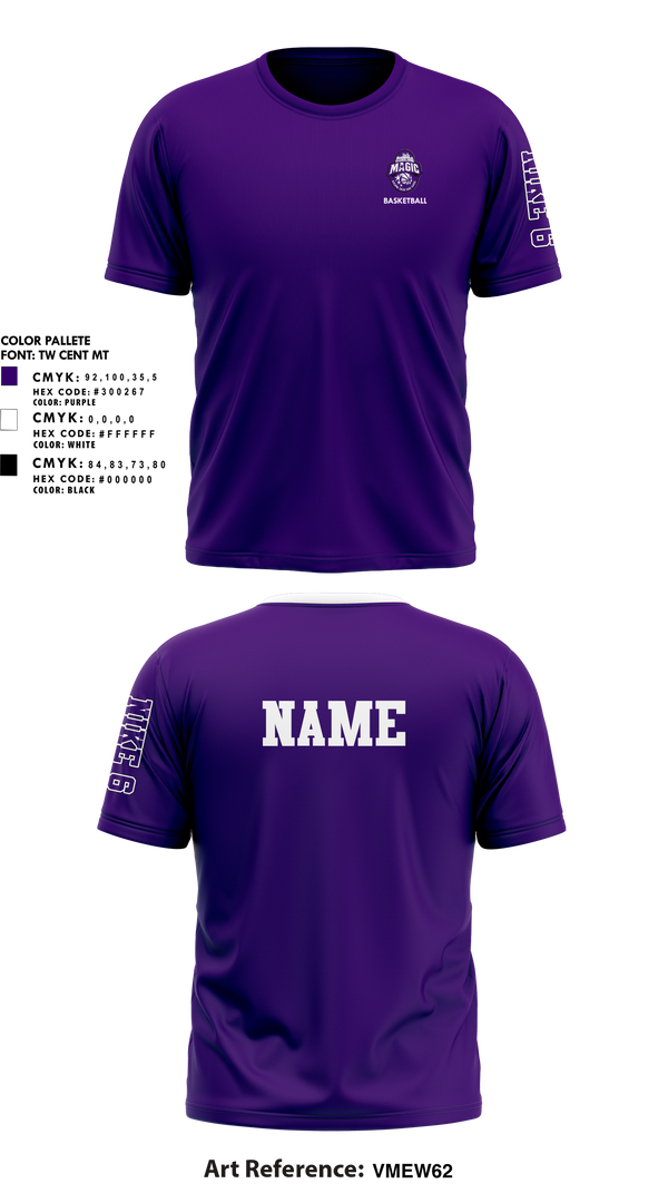 Short Sleeve Performance Shirt, Northwest Magic Basketball, Women's Basketball, Teamtime, Team time, sublimation, custom sports apparel, team uniforms, spirit wear, spiritwear, sports uniforms, custom shirts, team store, custom team store, fundraiser sports, apparel fundraiser