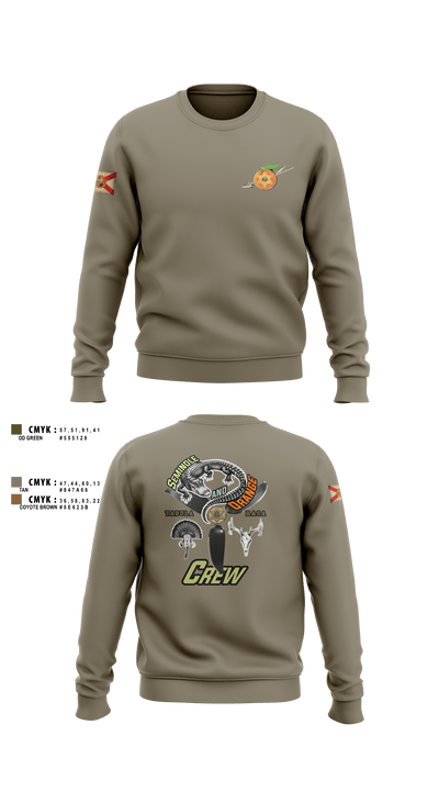 Seminole / Orange Crew 64181278 Crew Neck Sweatshirt - 1