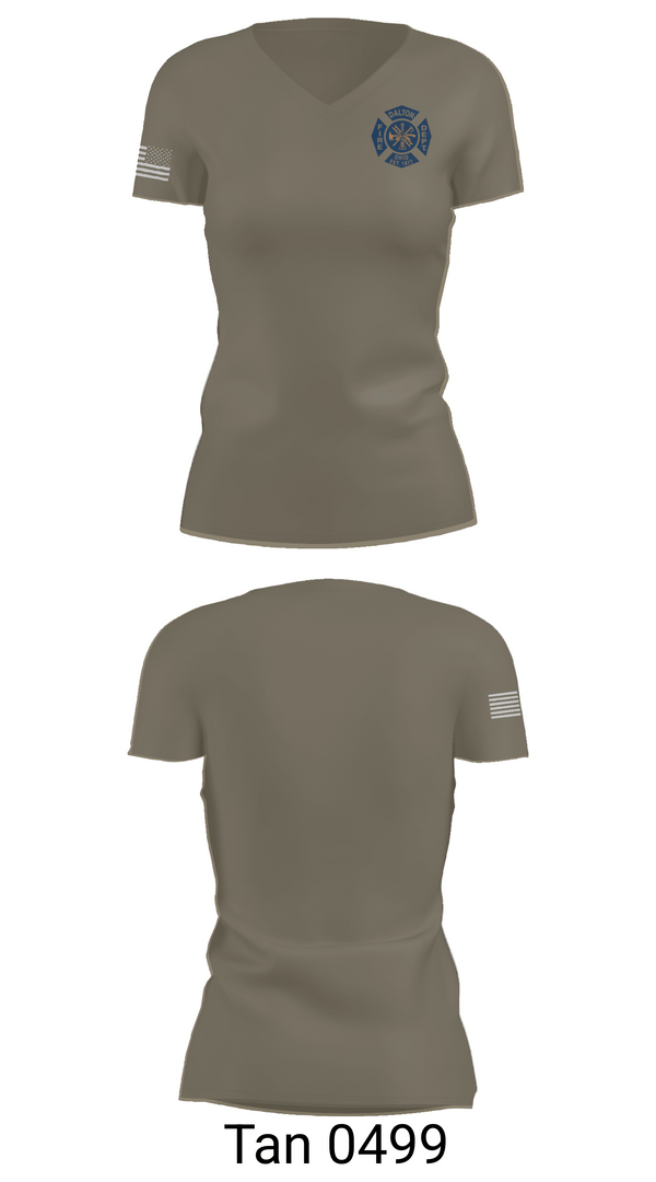 Womens Short Sleeve Vneck Shirt, Dalton Fire Department, , Teamtime, Team time, sublimation, custom sports apparel, team uniforms, spirit wear, spiritwear, sports uniforms, custom shirts, team store, custom team store, fundraiser sports, apparel fundraiser