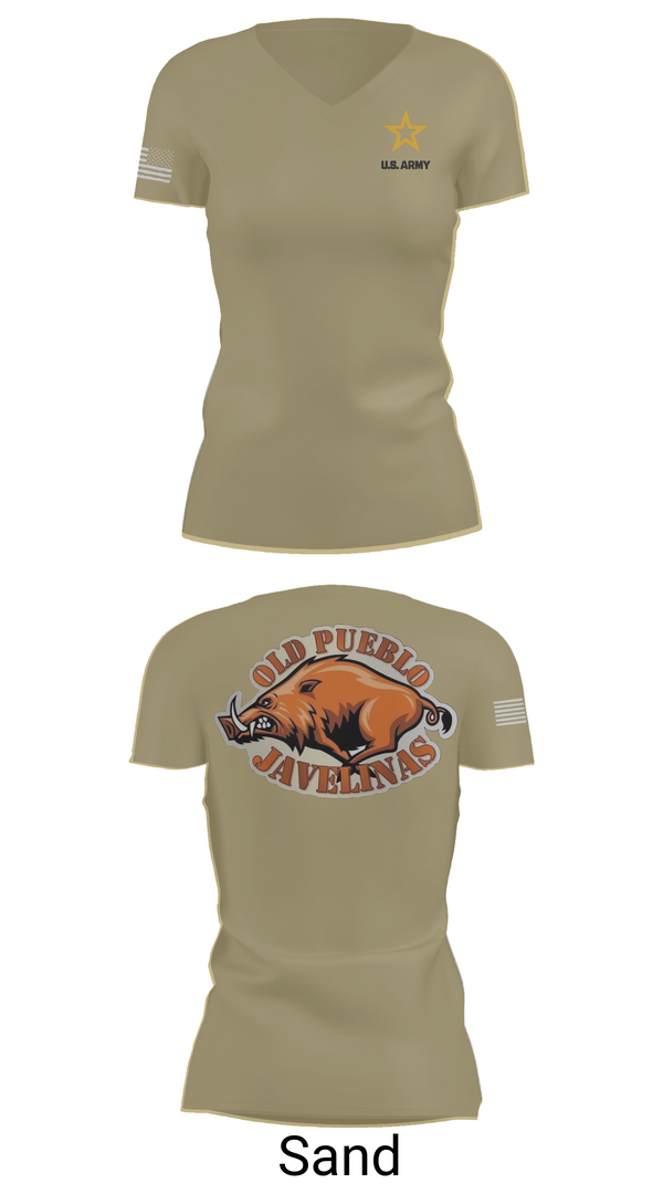 Womens Short Sleeve Vneck Shirt, Old Pueblo, , Teamtime, Team time, sublimation, custom sports apparel, team uniforms, spirit wear, spiritwear, sports uniforms, custom shirts, team store, custom team store, fundraiser sports, apparel fundraiser