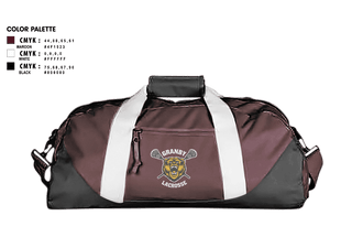 Duffle Bag, Granby Youth Lacrosse, Men's Lacrosse, Teamtime, Team time, sublimation, custom sports apparel, team uniforms, spirit wear, spiritwear, sports uniforms, custom shirts, team store, custom team store, fundraiser sports, apparel fundraiser