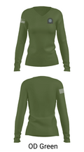Defense Cortinating Element 97094891 Women's Long Sleeve V-neck Shirt - 57