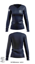 NAVSUBTRACENPAC 48125682 Women's Long Sleeve V-neck Shirt - 109