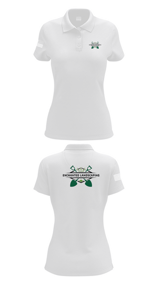Womens Short Sleeve Performance Polo, Enchanted Landscaping, , Teamtime, Team time, sublimation, custom sports apparel, team uniforms, spirit wear, spiritwear, sports uniforms, custom shirts, team store, custom team store, fundraiser sports, apparel fundraiser