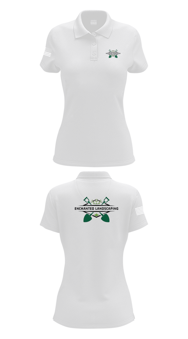 Womens Short Sleeve Performance Polo, Enchanted Landscaping, , Teamtime, Team time, sublimation, custom sports apparel, team uniforms, spirit wear, spiritwear, sports uniforms, custom shirts, team store, custom team store, fundraiser sports, apparel fundraiser
