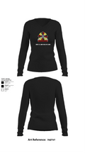 Kirk U.S. Army Health Clinic 36781561 Women's Long Sleeve V-neck Shirt - 22