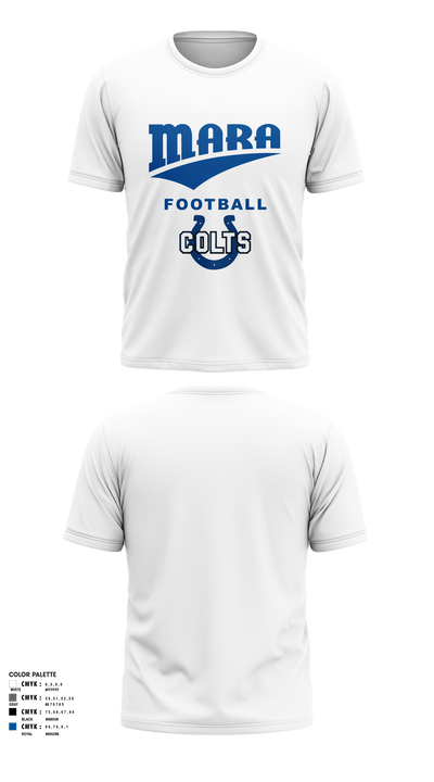 Mara Colts Short Sleeve Performance Shirt - 10