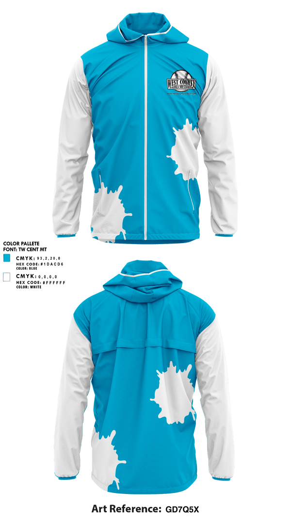 Windbreaker, WCSA, Softball, Teamtime, Team time, sublimation, custom sports apparel, team uniforms, spirit wear, spiritwear, sports uniforms, custom shirts, team store, custom team store, fundraiser sports, apparel fundraiser