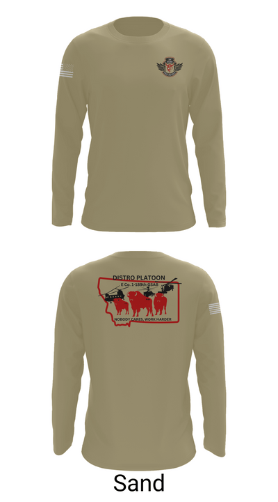 E co. 1-189th 4920111 Long Sleeve Performance Shirt 82