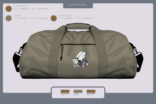 Duffle Bag, Seabee, Navy, Teamtime, Team time, sublimation, custom sports apparel, team uniforms, spirit wear, spiritwear, sports uniforms, custom shirts, team store, custom team store, fundraiser sports, apparel fundraiser