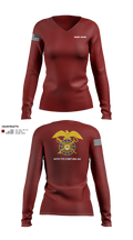 80th TTC 75224066 Women's Long Sleeve V-neck Shirt - 3