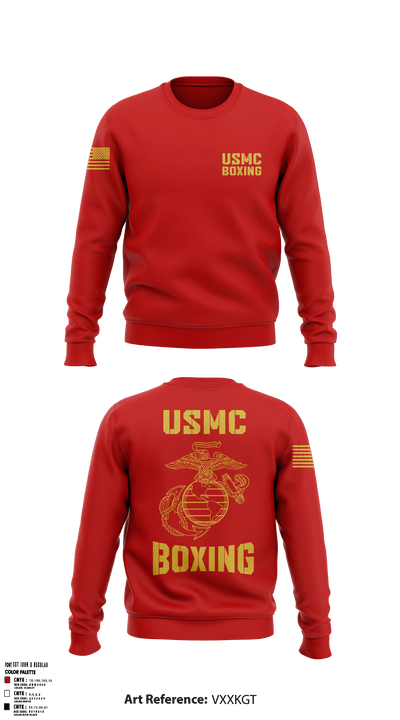 Marine corps boxing 68841657 Crew Neck Sweatshirt - 2