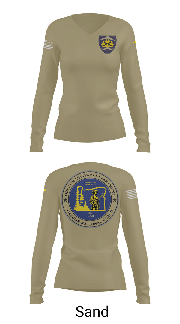 Womens Long Sleeve Vneck Shirt, JFHQ, Army, Teamtime, Team time, sublimation, custom sports apparel, team uniforms, spirit wear, spiritwear, sports uniforms, custom shirts, team store, custom team store, fundraiser sports, apparel fundraiser