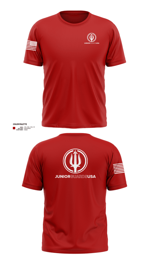 Short Sleeve Performance Shirt, Junior Guards USA, Swimming, Teamtime, Team time, sublimation, custom sports apparel, team uniforms, spirit wear, spiritwear, sports uniforms, custom shirts, team store, custom team store, fundraiser sports, apparel fundraiser