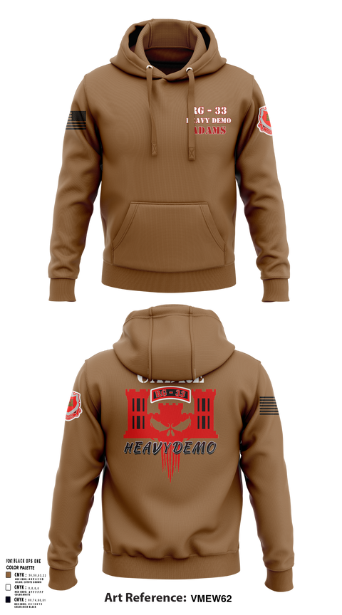 Hoodie, CESD Bravo 35th Engineer Battalion, , Teamtime, Team time, sublimation, custom sports apparel, team uniforms, spirit wear, spiritwear, sports uniforms, custom shirts, team store, custom team store, fundraiser sports, apparel fundraiser