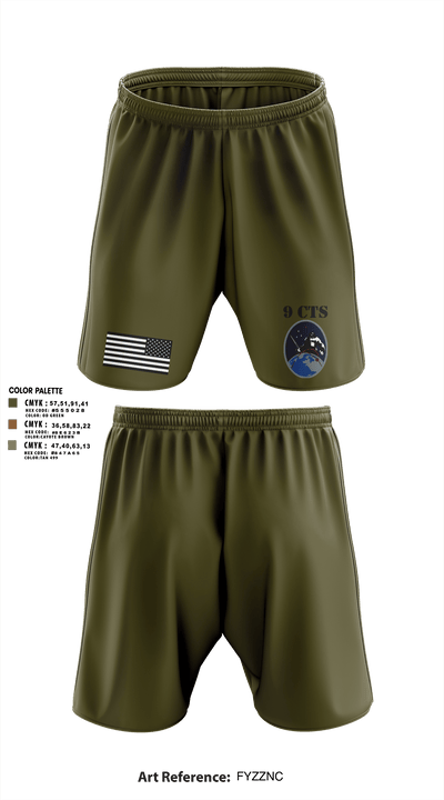 9 CTS Athletic Shorts With Pockets - 1