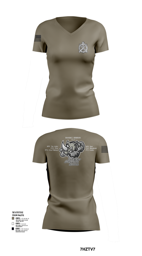 Womens Short Sleeve Vneck Shirt, Rocket Rhinos, , Teamtime, Team time, sublimation, custom sports apparel, team uniforms, spirit wear, spiritwear, sports uniforms, custom shirts, team store, custom team store, fundraiser sports, apparel fundraiser