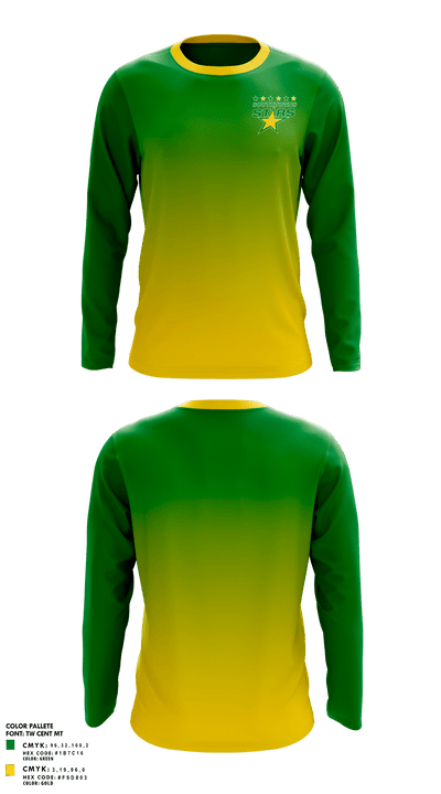 Southtowns Stars Mite Minor 96039089 Long Sleeve Performance Shirt 1