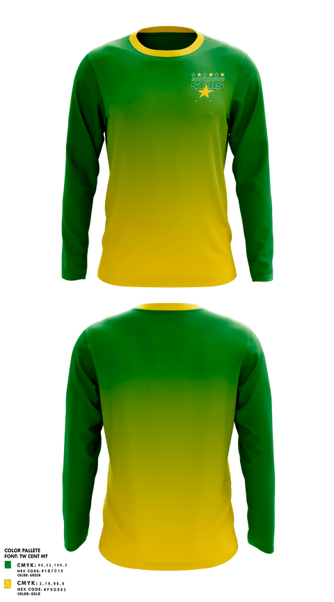 Long Sleeve Performance Shirt, Southtowns Stars Mite Minor, Ice Hockey, Teamtime, Team time, sublimation, custom sports apparel, team uniforms, spirit wear, spiritwear, sports uniforms, custom shirts, team store, custom team store, fundraiser sports, apparel fundraiser