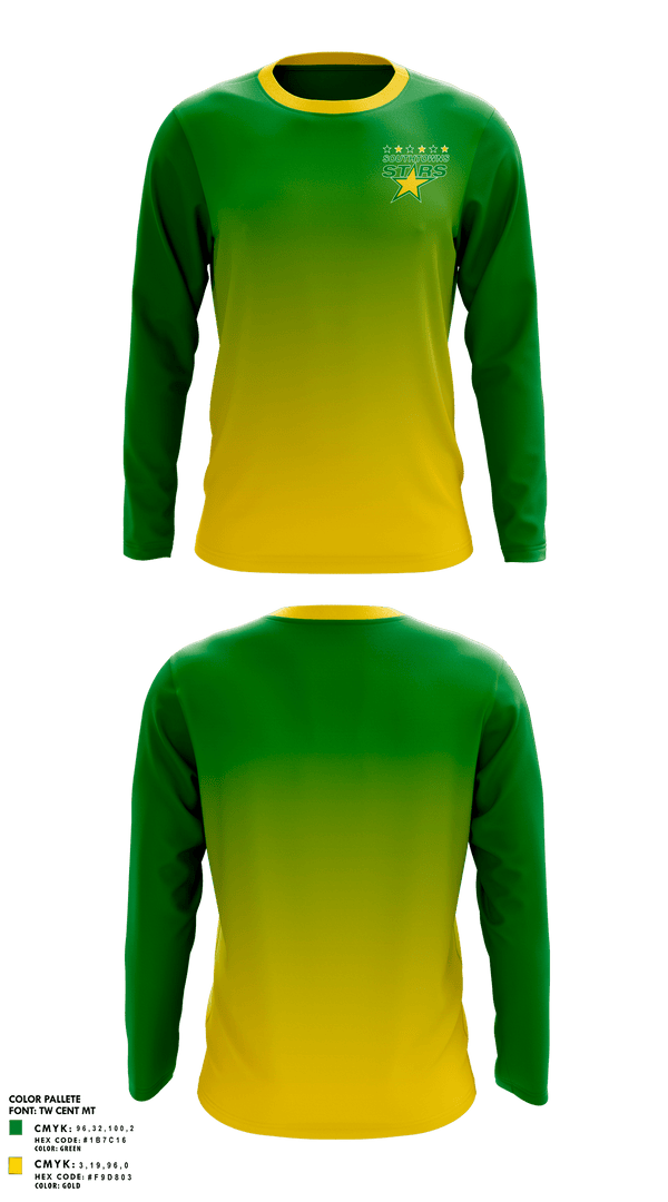 Long Sleeve Performance Shirt, Southtowns Stars Mite Minor, Ice Hockey, Teamtime, Team time, sublimation, custom sports apparel, team uniforms, spirit wear, spiritwear, sports uniforms, custom shirts, team store, custom team store, fundraiser sports, apparel fundraiser
