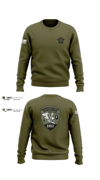 Crew Neck Sweatshirt, Desoto Parish Sheriff’s Office SWAT, , Teamtime, Team time, sublimation, custom sports apparel, team uniforms, spirit wear, spiritwear, sports uniforms, custom shirts, team store, custom team store, fundraiser sports, apparel fundraiser
